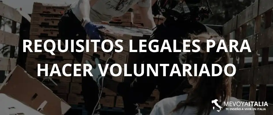 requisitos legales para hacer voluntariado